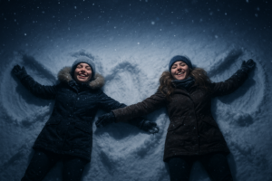 Midnight Snow Angels – Rituals of Joy in the Deepest Hours