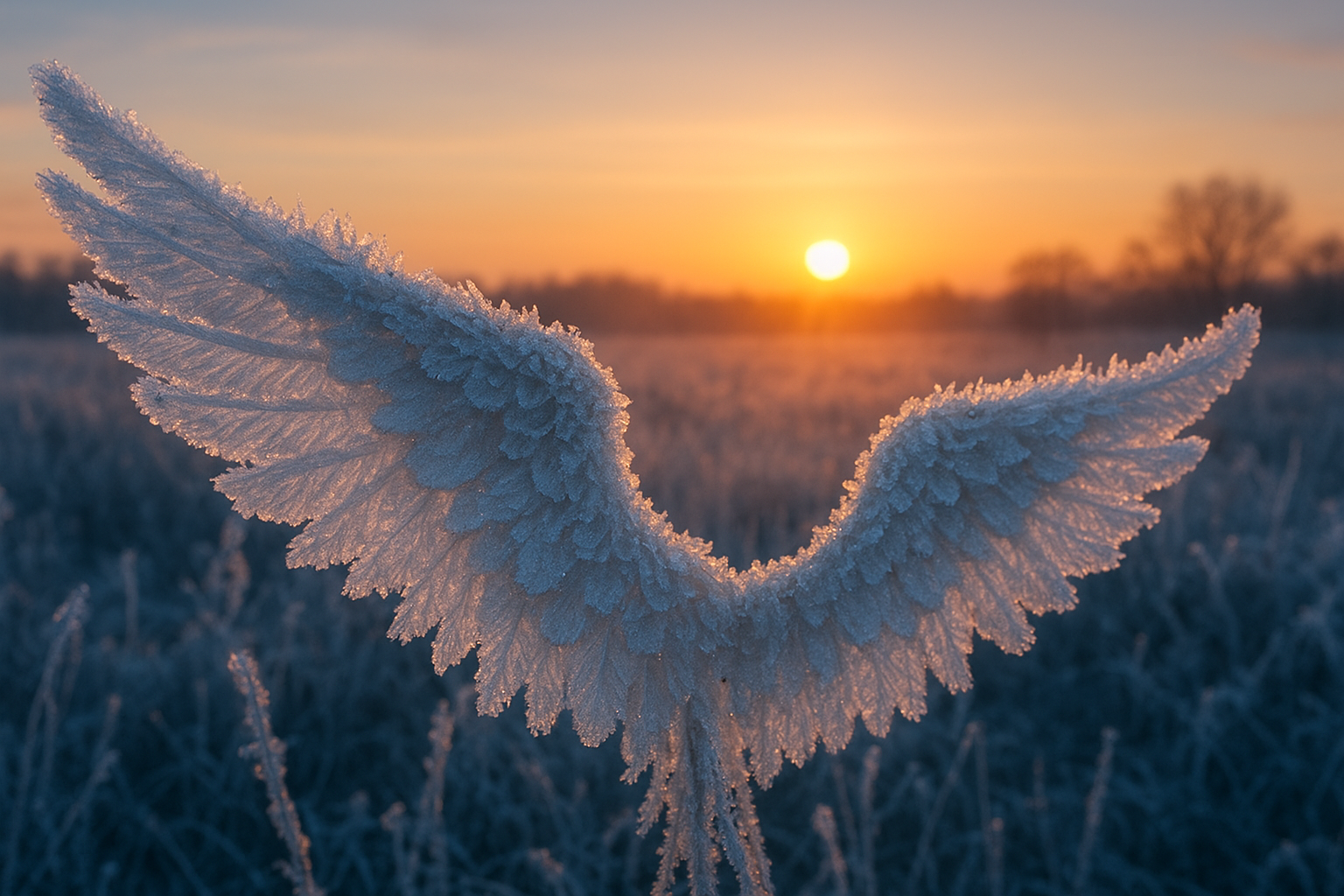 Crystal Wings at Dawn – Why Winter Mornings Feel Sacred