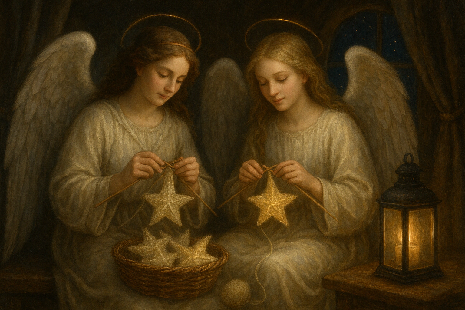 Angels Who Knit Starlight – Cozy Lore for Cold Nights