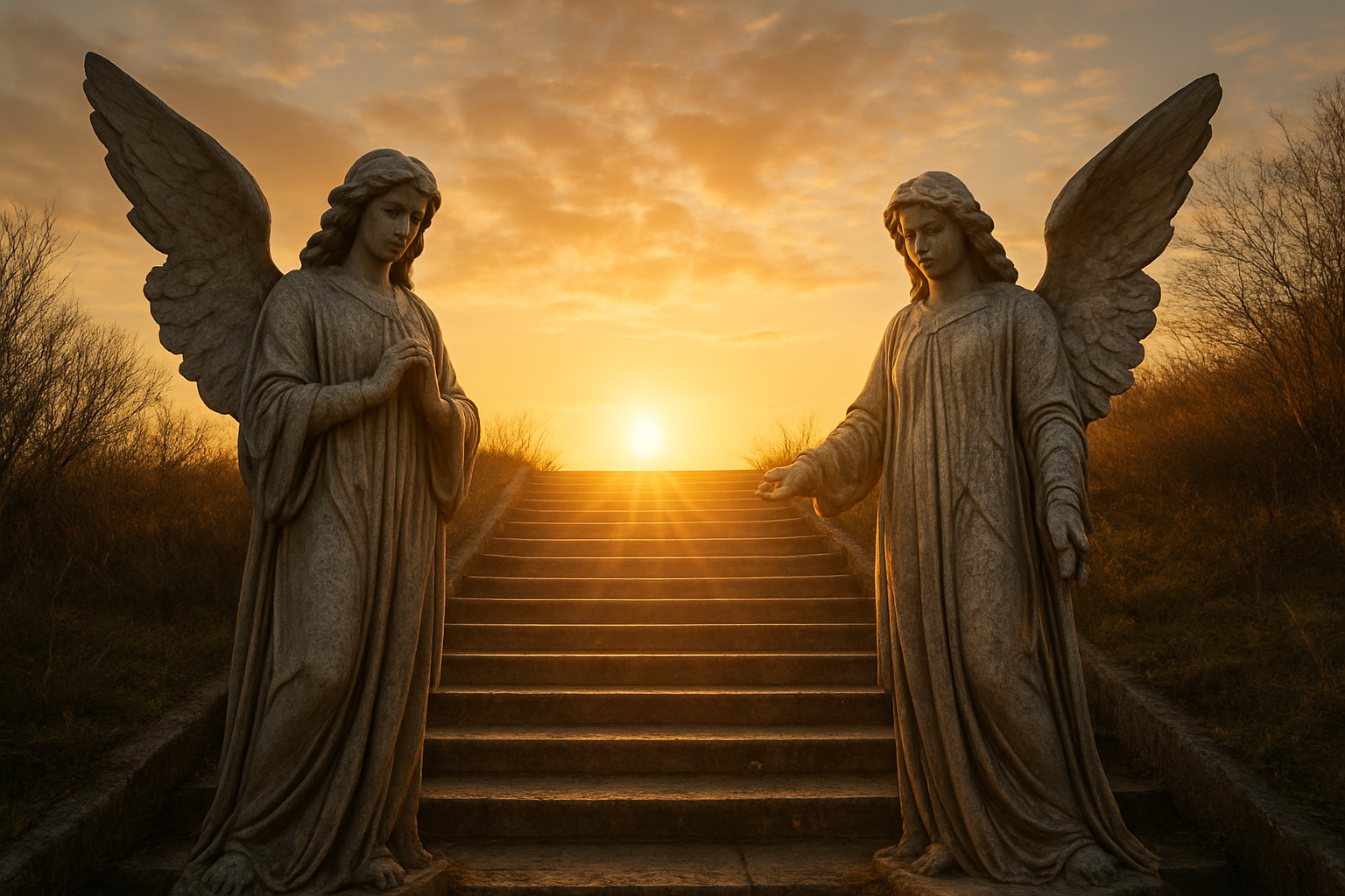 Angels on the Solstice Steps – Welcoming Returning Light